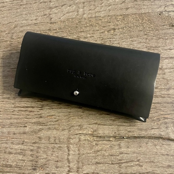 Rag & Bone Polygonal Aviator Sunglasses in Black. - Picture 8 of 10